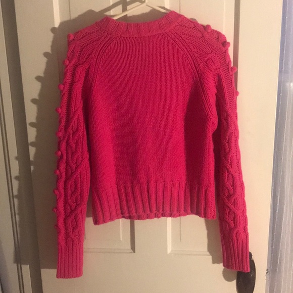 NWT Autumn Cashmere Popcorn Sweater in Atomic Pink - Picture 4 of 4
